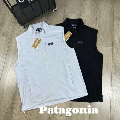Hochwertige Patagonia Weste Grau Nylon Klassischer Stil