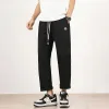 Luxus Moncler Hose Schwarz Baumwolle Retro Luxus