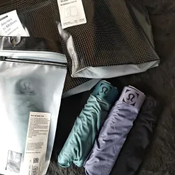 Hochwertige Lululemon Unterwäsche Schwarz Spandex Solid Luxury