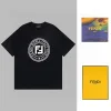 Bestseller Fendi Kurzarm Schwarz Baumwolle Klassisch Luxus