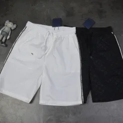 Hochwertige Louis Vuitton Shorts Schwarz Logo Luxus