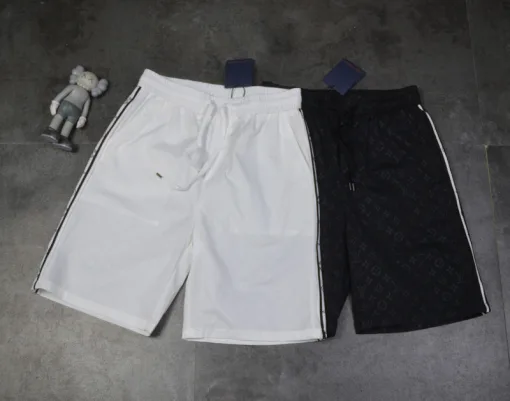 Hochwertige Louis Vuitton Shorts Schwarz Logo Luxus