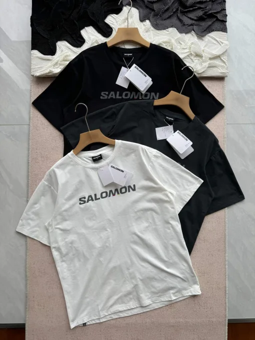 Premium Qualität Salomon Kurzarm Schwarz Casual Style