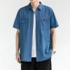 Bestseller The North Face Kurzarm Lila Denim Solid Luxus