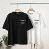 Meistverkaufte Louis Vuitton Kurzarm Schwarz Baumwolle bestickt Stil