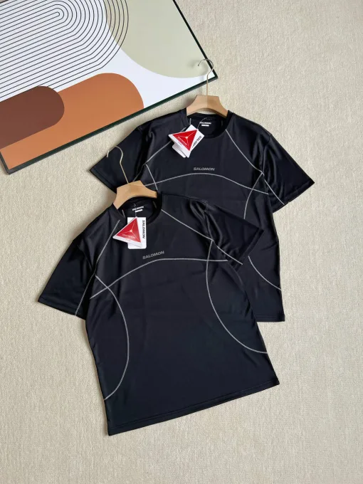 Premium Salomon Kurzarm Schwarz Casual Kollektion