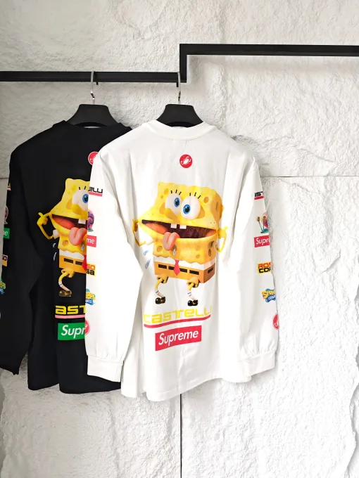 Bestseller der Supreme Langarm-Kollektion mit schwarzem Print