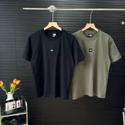 Premium Qualität The North Face Kurzarm Schwarz Baumwolle Atmungsaktiv Stil