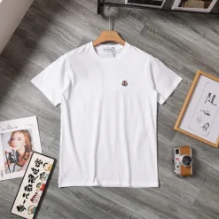 Luxus Moncler Kurzarm Schwarz Baumwolle Atmungsaktiv Stil