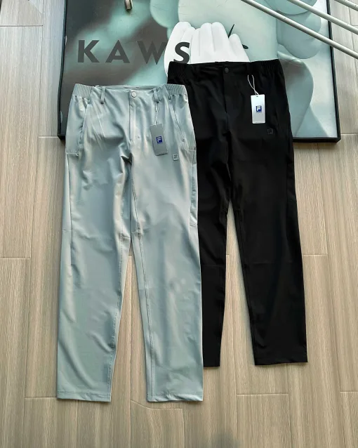 Hochwertige Fila-Hose in Schwarz, atmungsaktiv, luxuriös