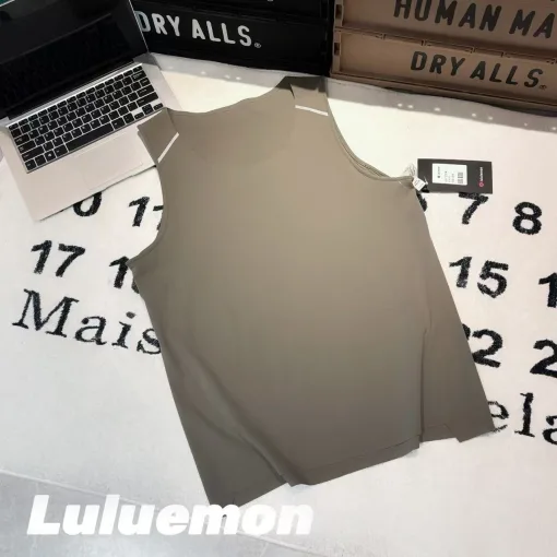 Premium Qualität Lululemon Weste Schwarz Atmungsaktiv Luxus