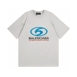 Hochwertiger Balenciaga-Kurzarm-Baumwoll-Logo-Stil
