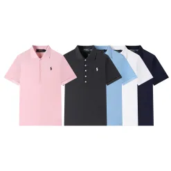 Hochwertige Ralph Lauren Kurzarm T-Shirts Weiß Baumwolle Logo Luxus