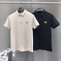 Bestseller Prada Poloshirt aus schwarzer Baumwolle mit Logo-Kollektion