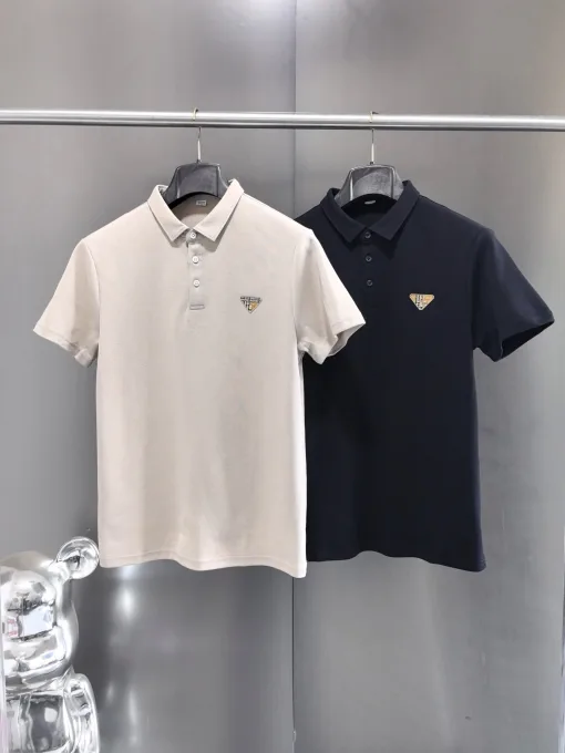 Bestseller Prada Poloshirt aus schwarzer Baumwolle mit Logo-Kollektion