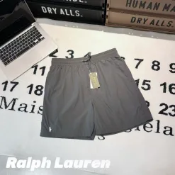 Premium Qualität Ralph Lauren Shorts Schwarz Bestickt Luxus