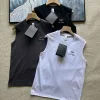 Premium Ami Weste Schwarz Bestickt Luxus