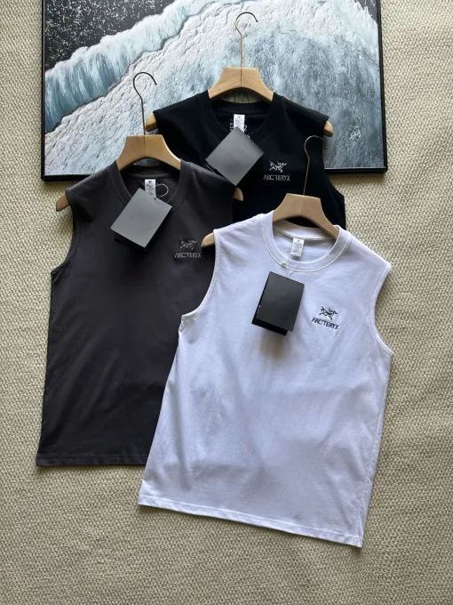 Premium Ami Weste Schwarz Bestickt Luxus