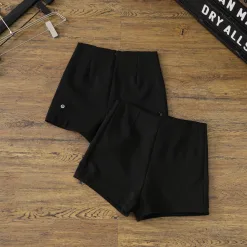 Hochwertige Lululemon Shorts Schwarz Luxus