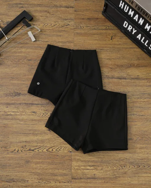Hochwertige Lululemon Shorts Schwarz Luxus