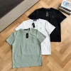Luxus Ralph Lauren Kurzarm-Kollektion aus schwarzer Baumwolle mit Stickerei