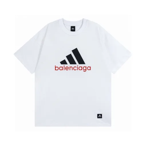 Premium Balenciaga Kurzarm Schwarz Klassischer Stil