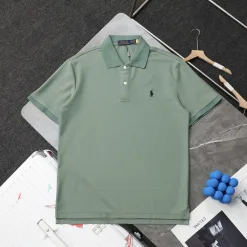 Hochwertige Ralph Lauren Kurzarm-T-Shirts im schwarzen Logo-Stil