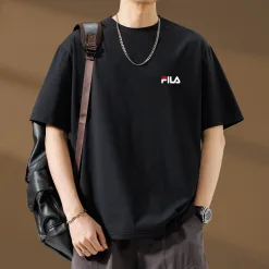 Luxus Fila Kurzarm Schwarz Luxus