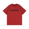 Premium Balenciaga Kurzarm Weiß Baumwolle Logo Luxus