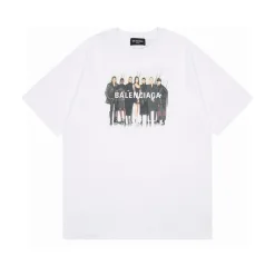 Premium Qualität Balenciaga Kurzarm Baumwolle Klassischer Luxus