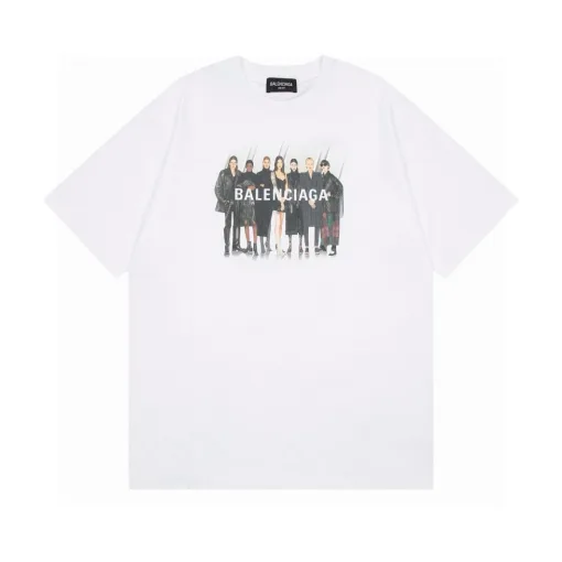 Premium Qualität Balenciaga Kurzarm Baumwolle Klassischer Luxus
