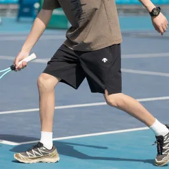 Premium Qualität Descente Shorts Schwarz Strick Atmungsaktiv Luxus