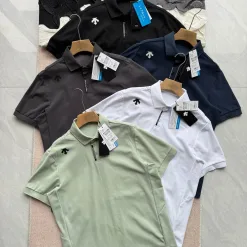 Premium Descente Kurzarm Schwarz Atmungsaktiver Stil