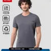 Hochwertiger Helly Hansen Kurzarm Grau Atmungsaktiver Stil