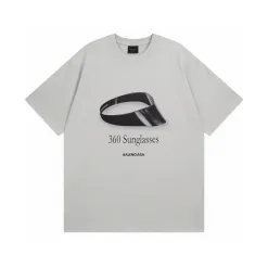 Premium Qualität Balenciaga Kurzarm Baumwolle Atmungsaktiv Luxus