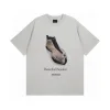 Hochwertiger Balenciaga Kurzarm-Baumwolldruck Luxus