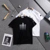 Hochwertige Moncler Kurzarm Schwarz Baumwolle Logo Luxus