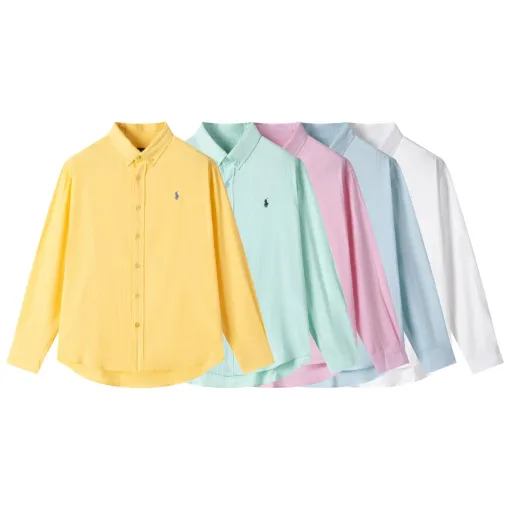 Hochwertiges Leinenhemd von Ralph Lauren aus der Logo-Kollektion