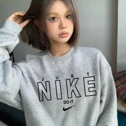 Bestseller Nike Hoodie Black Fleece Print Kollektion