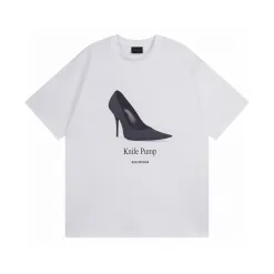Premium Balenciaga Kurzarm-T-Shirt aus atmungsaktiver Baumwolle
