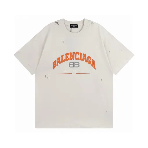 Bestseller Balenciaga Kurzarm Baumwolle Klassisch Luxus