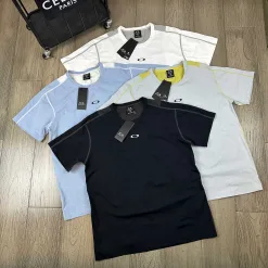 Premium Qualität Oakley Kurzarm Schwarz Casual Luxury