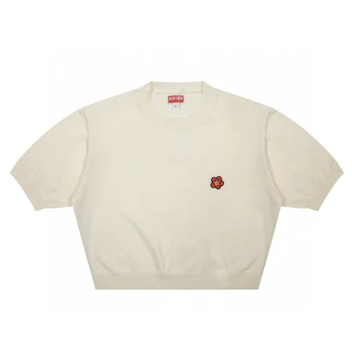 Premium Kenzo Kurzarm Schwarz Baumwolle Klassischer Stil