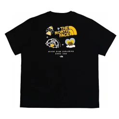 Hochwertiges Kurzarmshirt von The North Face in Schwarz aus Baumwolle im Logo-Stil