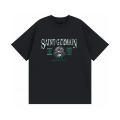 Hochwertige Balenciaga Kurzarm Baumwolle Logo Luxus