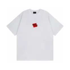 Hochwertiger Balenciaga-Stil mit kurzen Ärmeln aus Baumwolle im Logo-Stil