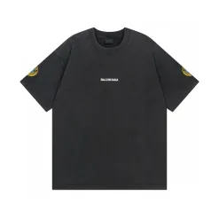 Luxus Balenciaga Kurzarm Baumwolle Logo Luxus