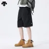 Hochwertige Descente Shorts aus schwarzem Nylon im atmungsaktiven Stil