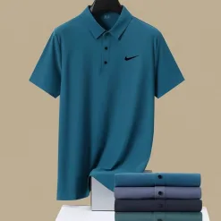 Meistverkauftes Nike Kurzarm-Shirt aus weißer Seide, atmungsaktiv