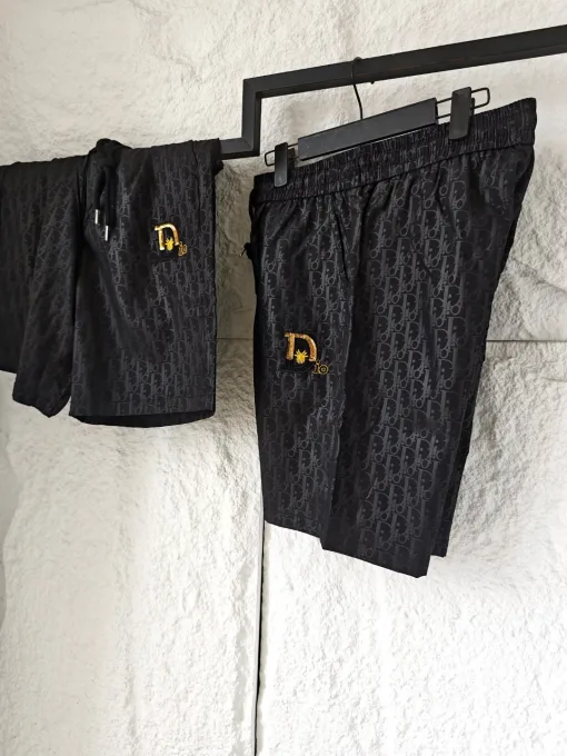 Premium Dior Shorts Gold Monogramm Luxus